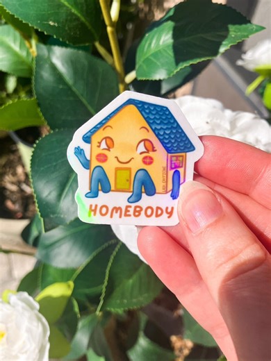 Homebody Sticker | Introvert | Pun | Stationary - Etsy