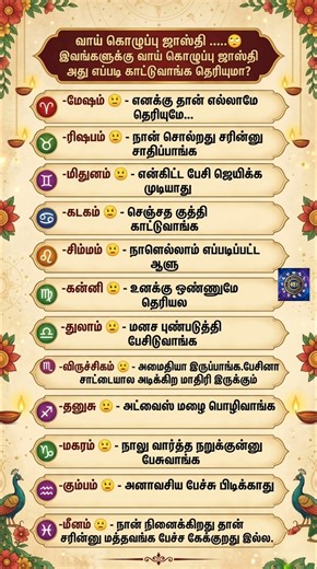 வாய் கொழுப்பு ஜாஸ்தி: 12 ராசிக்காரர்கள் எப்படி பேசுவார்கள் தெரியுமா? 🙄 | Zodiac Signs Attitude