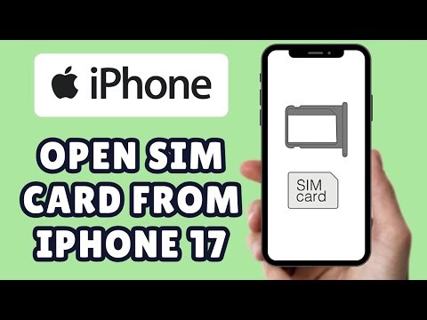 How to open and remove Sim card from iPhone 17 (2025) - step by Step tutorial