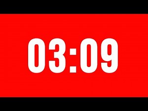 3 Minute 9 Second Timer With Alarm Without Music