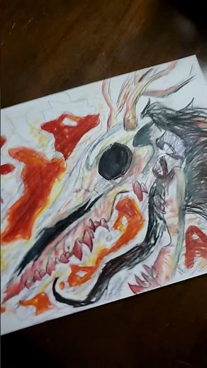 Wendigo drawing #monsterdrawing #wendigo #art #sketch