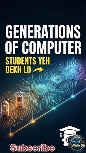 1st to 5th generation of computer|generation computer #computer #education#study #computertechnology