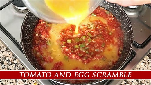 Spanish Tomato & Egg Scramble – Traditional Murcia Egg Dish