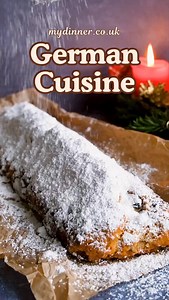 1.7K reactions · 226 shares | Nothing says German Christmas like Stollen! (Christstollen)  This traditional fruit bread is loaded with rum-soaked raisins, candied peel, and warming spices, all dusted with powdered sugar. Do you want my family recipe from my Baker uncle Heinz? Comment STOLLEN below for the recipe! #GermanStollen #ChristmasBaking #GermanRecipes #stollen #germanfood | My Dinner- Easy German Recipes | Facebook