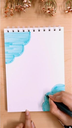 Aesthetic border design for project work✨| Easy border design for projects 🤍 #trending #shorts #fyp