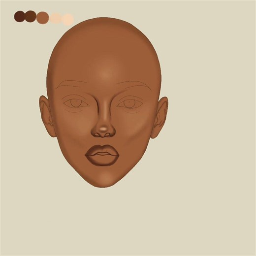 How to Draw a Face in Easy Steps 🎨✨ #shorts