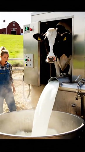 Cow to Milk in Seconds?! Futuristic Milking Machine 🐃🏭