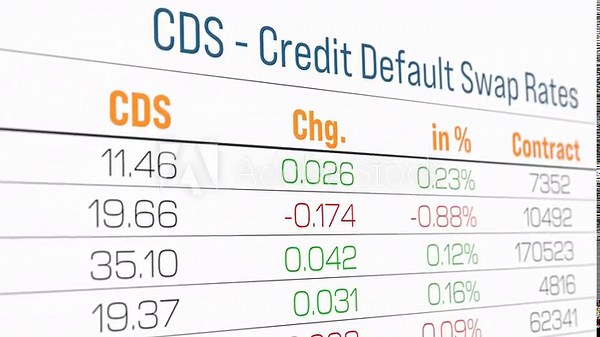 CDS spreads, credit default swap rates refer to loan or bond obligation. Financial derivative that allows investor to swap their credit risk. Leverage, default risk, credit spread, volatility.