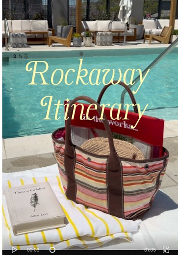 full itinerary & helpful info like how to guarantee a seat on the ferry on my substack 💌 #rockaway #rockawayhotel #beachtrip #nyctravel #summerttravel