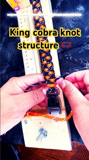 King 👑 cobra Paracord step by steps #cobraknot #paracord #handmade