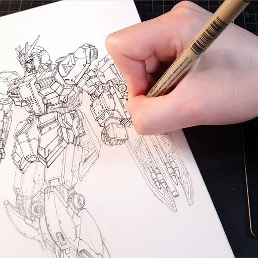 Drawing RX-93 Nu Gundam | RX-93 V ガンダム