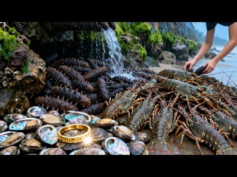 Xiao Zhang Went Foraging By The Sea And Discovered Premium Sea Cucumbers, Abalone, And Lobsters.