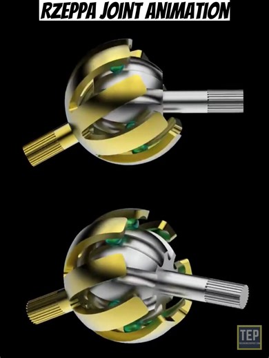 Know Beautiful Animation of the Rzeppa Joint (CV Joint) 👇😍 | EngineersPost Website