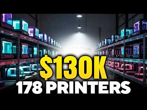 $130K 3D Print Farm Setup - What It Takes to Run 178 Printers