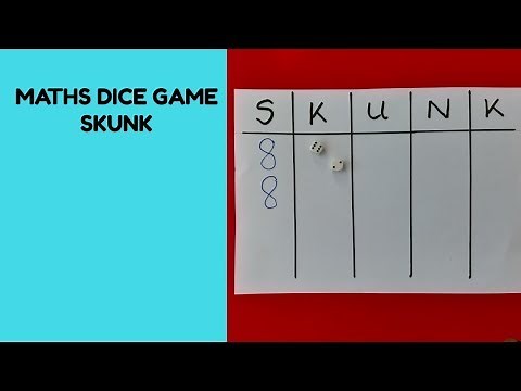 Maths dice game - Skunk