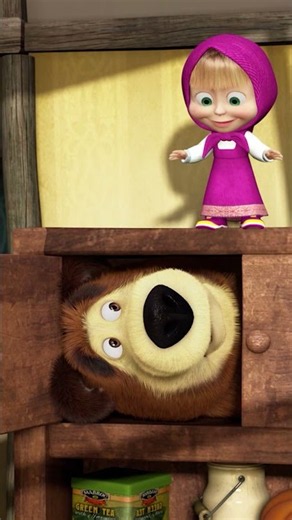 Best Hide & Seek Spots! 🙈👀 #Shorts #HideAndSeek #cartoonforkids #mashaandthebear #animation #kids