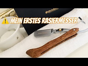 Rasieren mit einem Rasiermesser. Mein erstes Mal!