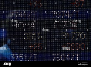 An electronic stock board shows Nintendo shares rising after the global launch of Pokemon Go on July 19, 2016, Tokyo, Japan. Nintendo's shares rose 14.4 percent in the first and a half weeks of trading session after the launch of its video game Pokemon Go for smartphone users which is available in 35 countries. © Rodrigo Reyes Marin/AFLO/Alamy Live News Stock Photo - Alamy