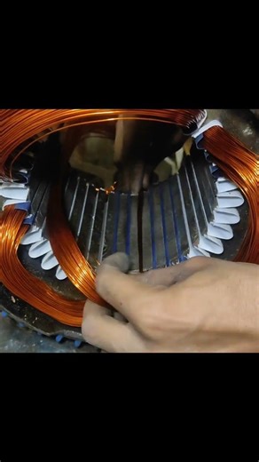 three phase motor winding, 5 hp 6 #betarjogot #machine #electrical #shortvideo #short