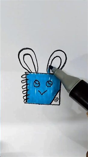 Notebook Drawing | Cute Notebook Drawing for Beginners! #shorts #notebook #art