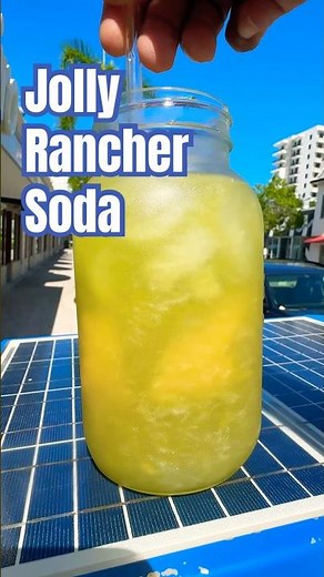 Blue Jolly Ranchers 💙 + Canada Dry 🍍 | A combination you need #drink #tastetest