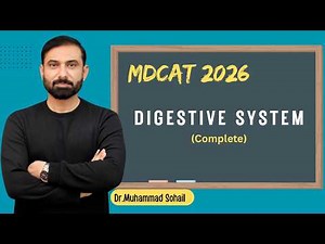 MDCAT 2026 | Lecture 17 | Human Digestive System | Dr Sohail