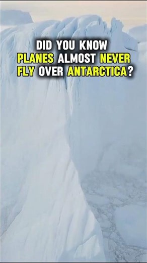 Why Planes Don’t Fly Over Antarctica ✈️ #facts #geography
