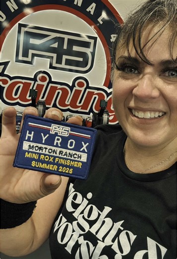 🔥 Mini Hydrox Challenge 🔥 Was I ready? Absolutely not. My back has been stiff, my hamstrings tight, and my stamina seemed to vanish somewhere these past few years. But when the opportunity came to step into the F45 Mini Hydrox, I said YES anyway. 95 degrees outside, the heat pressing down the moment I stepped out… I knew this wasn’t going to be easy. But I fueled up the best I could with supplements, water, protein, and carbs and showed up. Because sometimes the greatest victories are in simpl