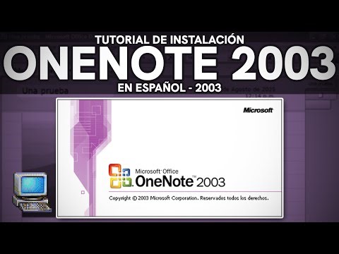 Instalación de Microsoft OneNote 2003 (en Español) - Tutorial