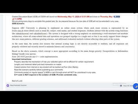 cs 304 gdb solution spring 2026