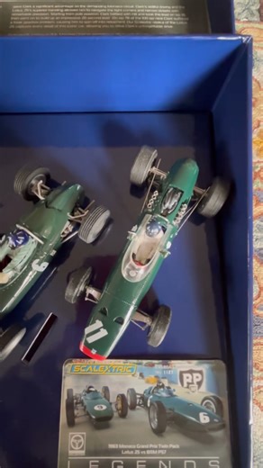 My scratchbuilt Lotus and BRM take on Scalextric, when the flag drops #scalextric