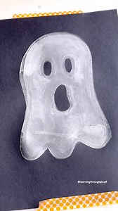 1.8M views · 17K reactions | Painted Ghosts, Halloween Art for Kids! How fun is this!??  Give it a go!! #craftsforchildren #halloweencrafts #halloweencraftsforkids | Learning and Exploring Through Play | Facebook