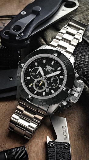 Official Invicta Stores | Invicta Subaqua Noma IV 48198 is built for heavy-duty wrist presence with a clean, stealth-forward finish. ⌚ 50mm steel + black-tone... | Instagram