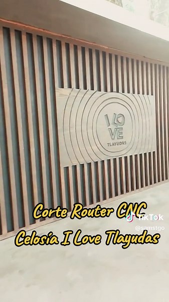 Corté Router CNC Celosía MDF/ I Love Tlayudas Reforma/ Oaxaca . . . #oaxaca #routercnc #cncmachine #flypシ #MDF