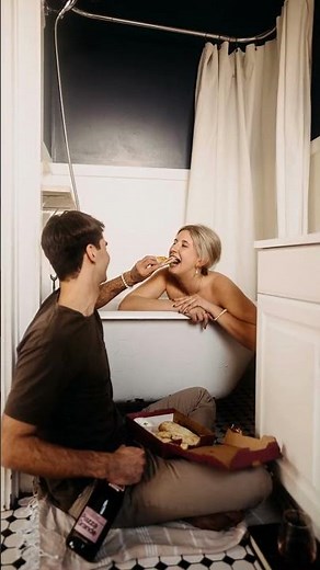Romantic Couple in the Bathtub GIF | Winsome Photos | Minneapolis, MN