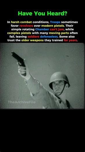 “Why WWII Soldiers Trusted Revolvers More Than Modern Pistols” #ww2 #ww2facts #history