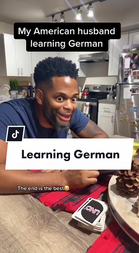 American Husband Learning German with Duolingo