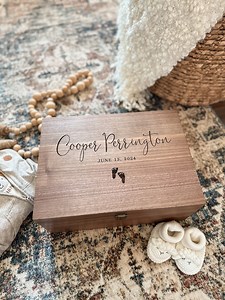 Baby Keepsake Box, Memory Gift Box, Baby Shower Gift, Baby Keepsake, Personalized Baby Gift, Wood Memory Box, Custom Baby Gift, Wood Box - Etsy