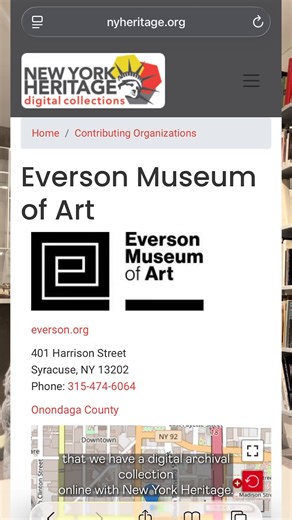 Discover the Everson’s history through our digital archives with New York Heritage!  From exhibition catalogs and brochures, to bulletins dating back to 1911, there’s so much to explore.  Check it out now! https://nyheritage.org/organizations/everson-museum-art | Everson Museum of Art | Facebook