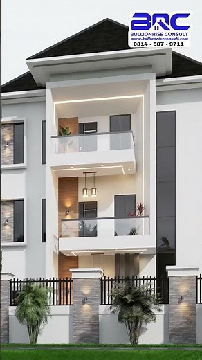 Modern Complex Apartment and Semi-Detached Duplex House Plan Bullionrise Consult 1
