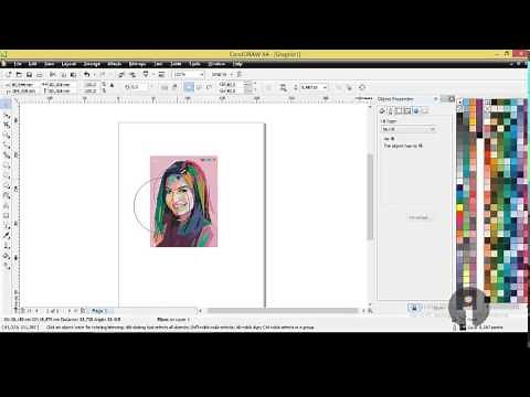 Belajar CorelDraw - Cara Memasukkan Gambar di Dalam Objek pada CorelDraw X4