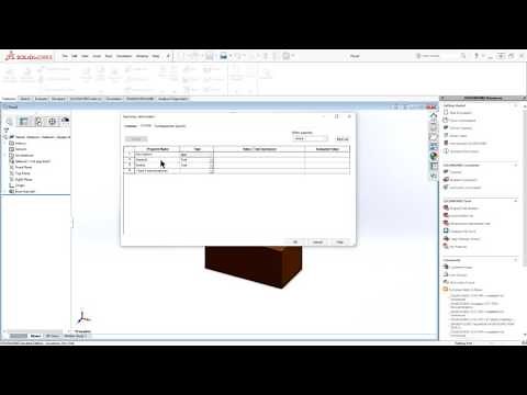 4.1f Solidworks Parts & Assemblies Custom Properties
