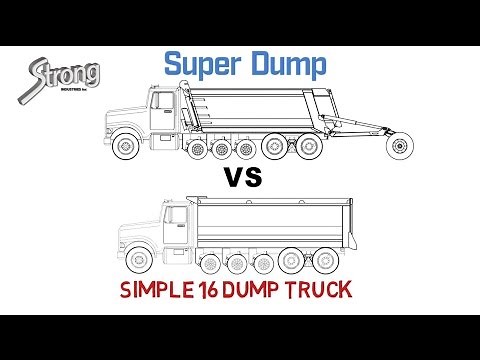 Super Dump vs Simple 16 (Quint Axle) Dump Truck