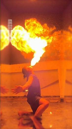Real Life Fire Breather! 🔥 Amazing Skill #Shorts #fire
