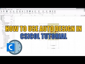 How to Use Auto Design in CSI-COL | Column Confinement & Interaction Diagram Analysis