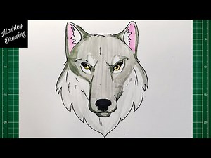 How to Draw Wolf Head easy step by step