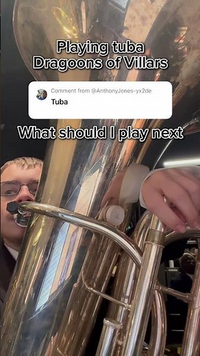 Playing tuba