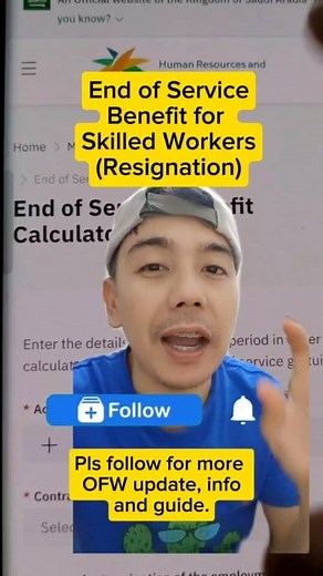 206K views · 1.7K reactions | End of service benefits calculation ng mga skilled workers. Panoorin ang buong bidyo. #kabayanofw #OFW #skilledworkers #saudiarabia | Lylan Bicaldo | Facebook