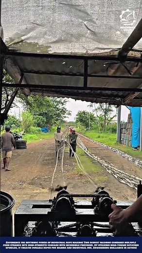 Industrial Rope Twisting and Manufacturing Machine Work Process