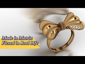 💎From Line to Luxury: Modeling a Bow Tie Ring in Matrix 9